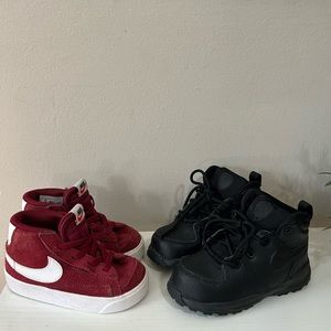 Toddler Nike Blazer size 7 Toddler Nike booties size 8